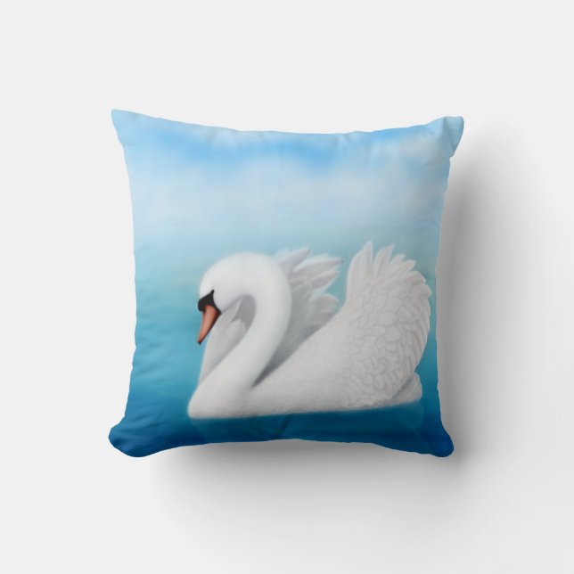 Coussin solitaire de cygne muet (Recto)