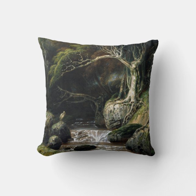 Coussin Solitude de paysage de Richard Westall (Recto)