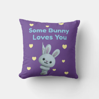 Coussin Some Bunny vous aime