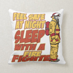 Coussin Sommeil avec un sapeur-pompier