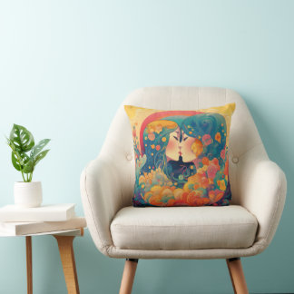 Coussin Son Amour, Son Chemin | Style Art Déco Biss lesbie