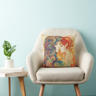 Coussin Son Amour, Son Chemin | Style Art Déco Biss lesbie