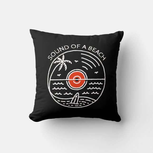 Coussin Son d'une plage (Recto)