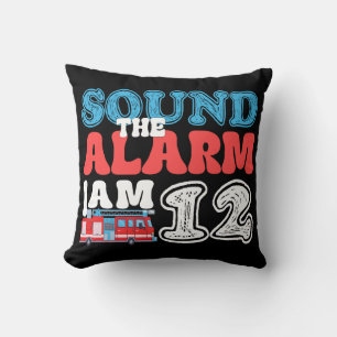 Coussin Son L'alarme Je suis 12 Camion 12e anniversaire