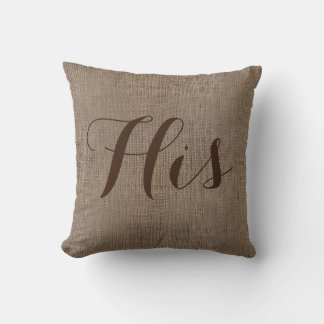 Coussin Son Mariage Rustique, Qui A L'Air De Brûler, Garde