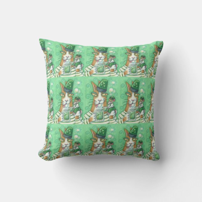 Coussin Son N'Fitz Chat Rat ST. PATRICKS JOUR JETER PILLOW (Recto)
