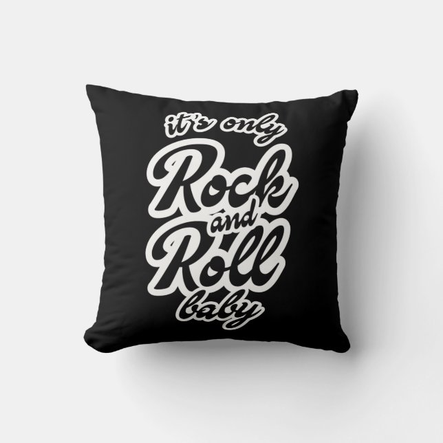 Coussin Son seul Rock et roll Baby (Recto)