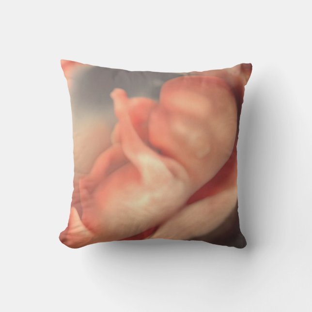 Coussin Sonogramme Baby Photo Cant Attendre de vous rencon (Recto)