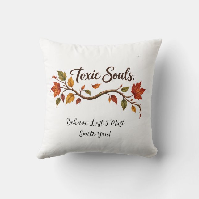 Coussin Sorcière d'Automne Réversible Douce & Sassy (Verso)