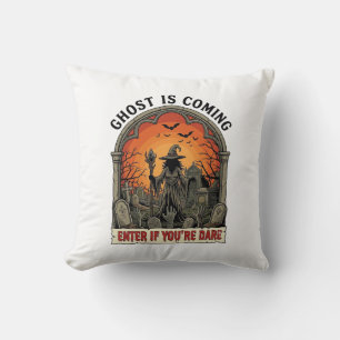 Coussin Sorcière du cimetière de fantômes venant mains de