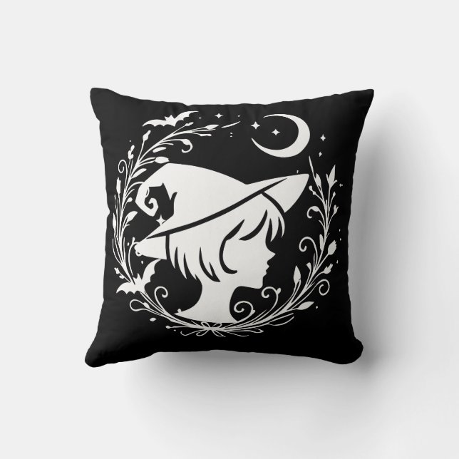 Coussin Sorcière Pixie Magie Wiccanne Sorcières Halloween (Verso)