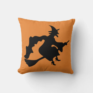 Coussin Sorcière vintage d'Halloween