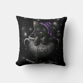 Coussin Sorcières Black Kitten