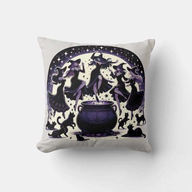 Coussin Sorcières dans : Collecte de forêts enchantées (Recto)