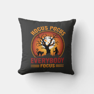 Coussin Sorciers d'Halloween tout le monde se concentre su