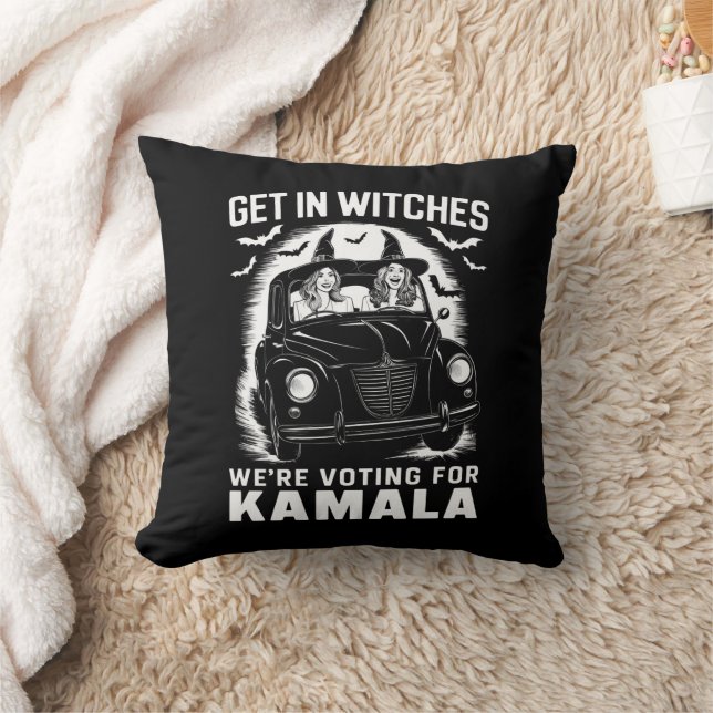 Coussin Sortez nous votons pour Kamala Halloween (Couverture)