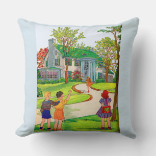 Coussin Sortir et lire l'impression