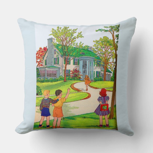 Coussin Sortir et lire l'impression (Recto)