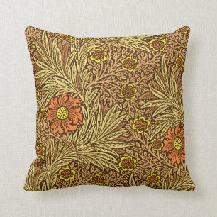 Coussin Souci de William Morris, brun d'en cuivre et