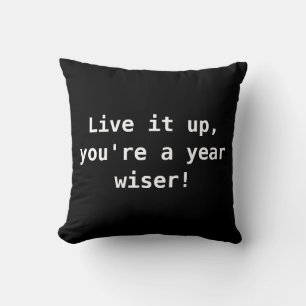 Coussin Souhait d'anniversaire personnalisé