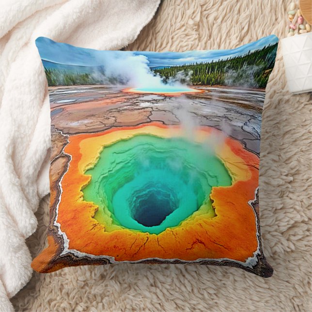Coussin Source chaude vibrante : l'art merveilleux de la T (Couverture)