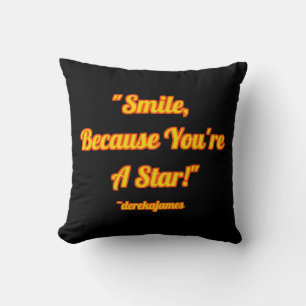 Coussin Sourire, puisque vous êtes une étoile ! Carreau