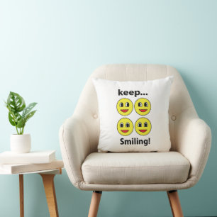 Coussin Sourire Visage Souriant Garder Le Sourire Sourire
