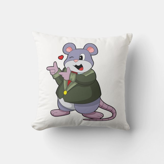 Coussin Souris comme marié avec costume (Recto)