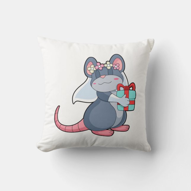 Coussin Souris comme mariée avec Voile & Gift.PNG (Recto)