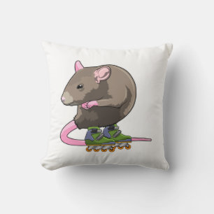 Coussin Souris comme Patinage en ligne avec Patins en lign
