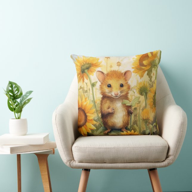 Coussin Souris de tournesol Jardin Miceville 17 de 17 (Chaise)