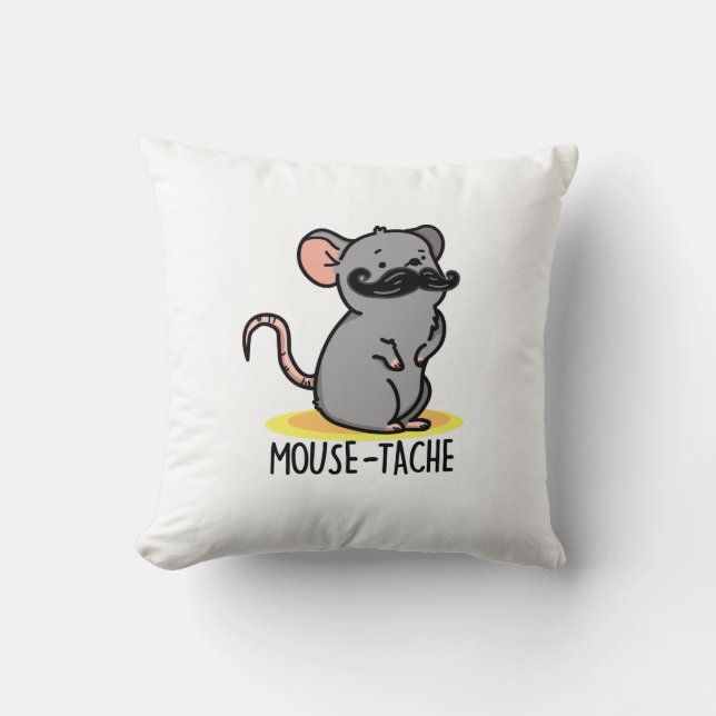 Coussin Souris Drôle Mouse Pun (Recto)