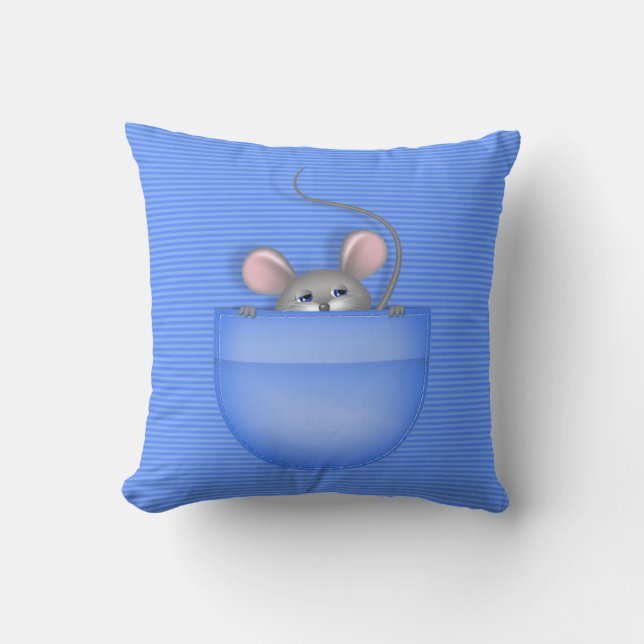Coussin Souris en poche (Recto)