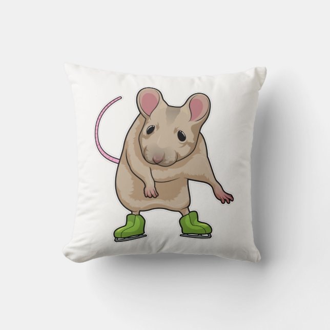 Coussin Souris Patinage sur glace Patins à glace (Recto)