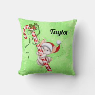 Coussin Souris sucre de canne Ajouter un nom / Salutation