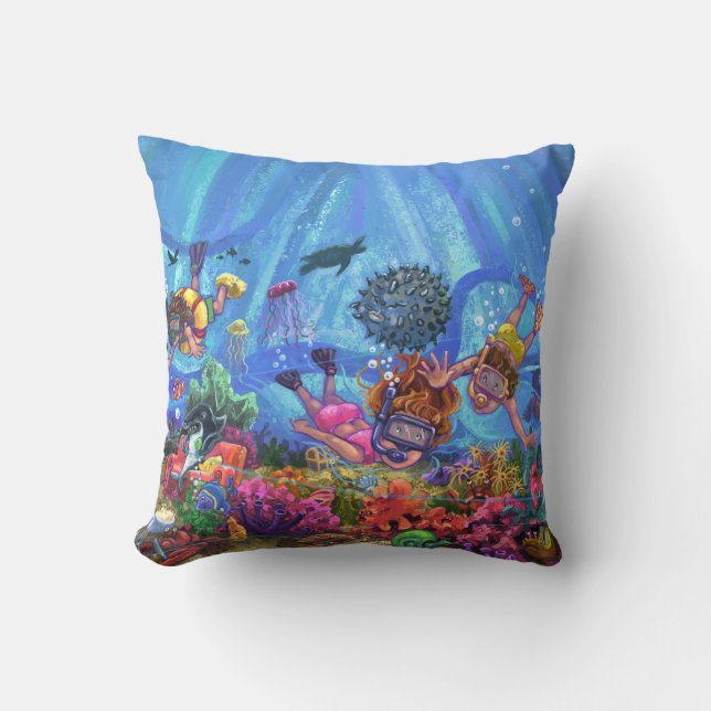 Coussin Sous la mer (Recto)