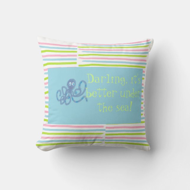Coussin Sous le carreau de mer (Recto)