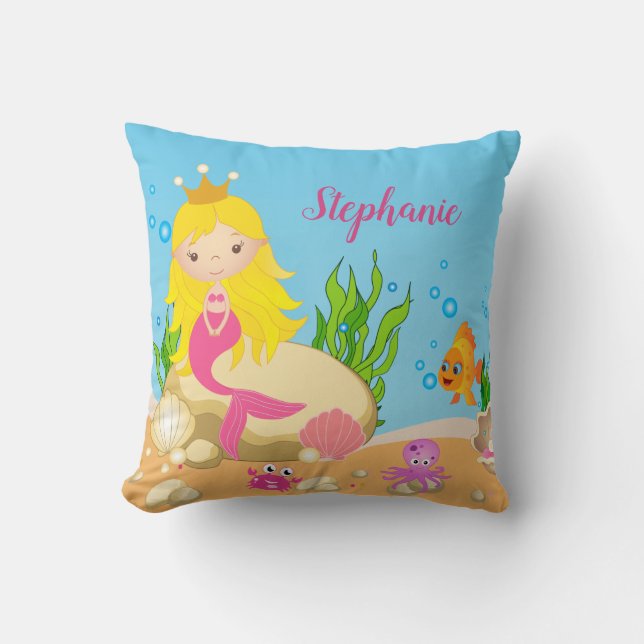Coussin Sous le nom de la femme de ménage de mer (Recto)