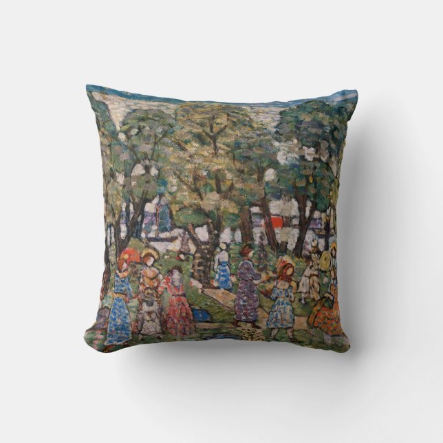 Coussin Sous les arbres de Maurice Prendergast, Art (Recto)