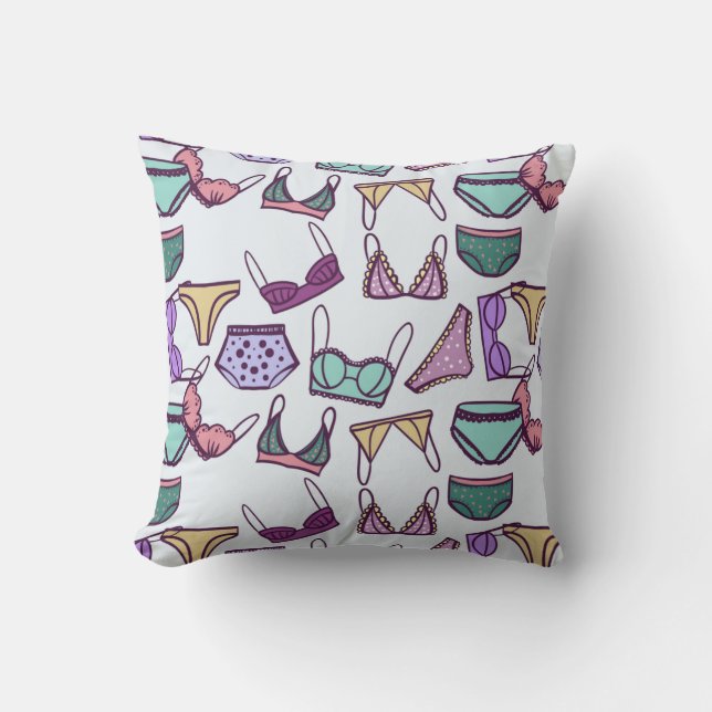 Coussin Sous-vêtements motifs sans soudure vintages : sout (Recto)