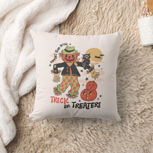 Coussin Soutenez Vos Traitements Ou Trick Locaux (Couverture)