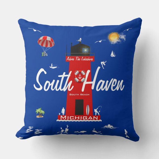Coussin South Haven - Adore Le Lakeshore (Recto)