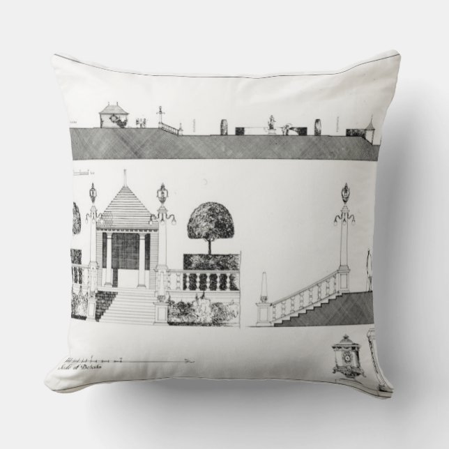 Coussin Southport : Section et détails de terrasse (Recto)