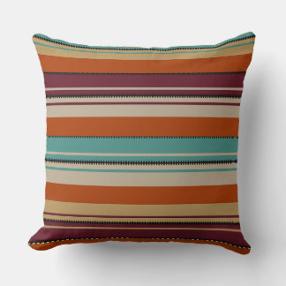 Coussin Southwest Decor Fall Shades Stripes