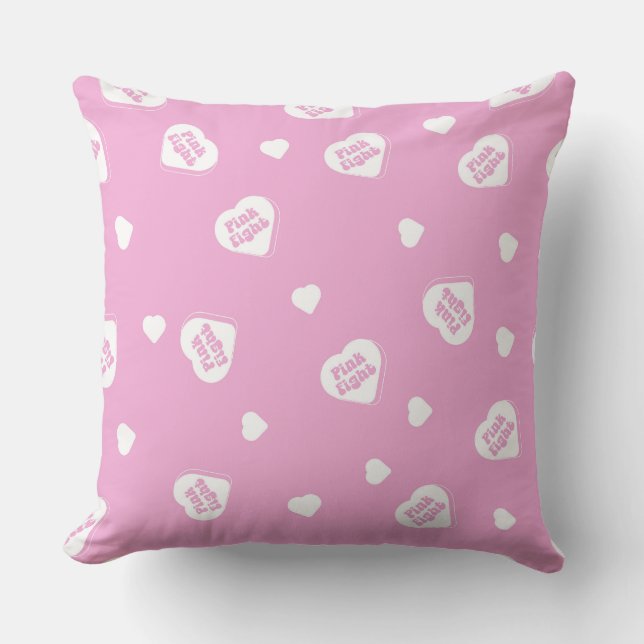 COUSSIN SOUTIEN AU CANCER DU SEIN ET SENSIBILISATION (Recto)