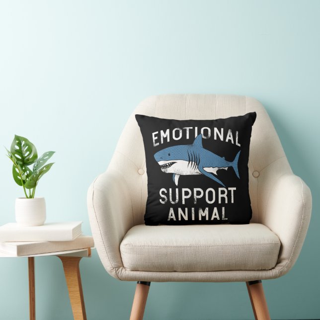 Coussin Soutien émotionnel Animal drôle Effrayant Shark Pu (Chaise)