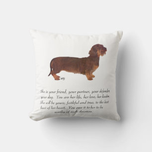 Coussin Souvenir de teckel - Femelle