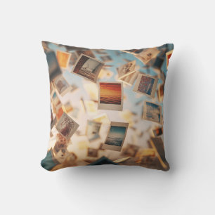 Coussin Souvenirs Polaroïd Flottants