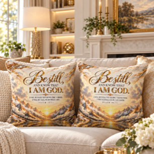 Coussin Soyez Calmes Et Sachez Que Je Suis Dieu Psaume 46