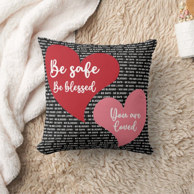 Coussin Soyez en sécurité, soyez béni Vous êtes aimé Jeu d (Couverture)